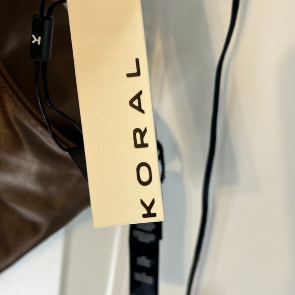 Koral Brown One-Shoulder Sports Bra - Picture 7 of 11